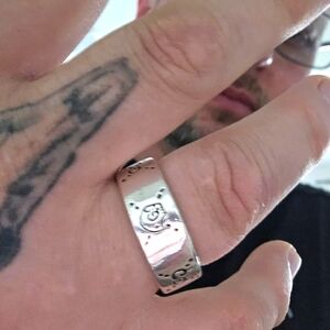 - Gucci ghost ring size 10